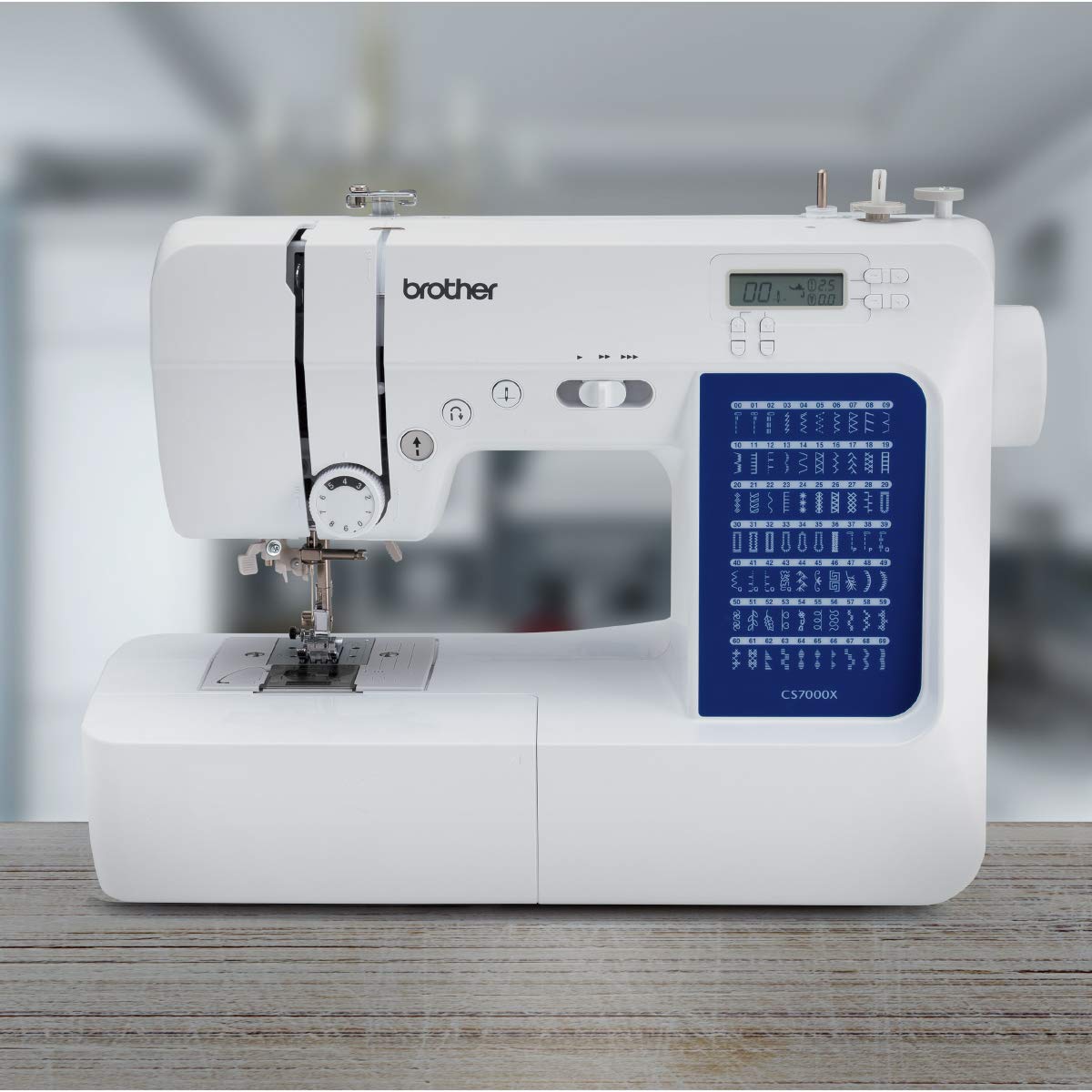 Brother CS7000X Computerized Sewing and Quilting Machine, 70 Built-in Stitches, LCD Display, Wide Table, 10 Included Feet